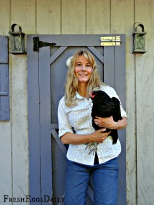 Lisa Steele on her farm in Virginia