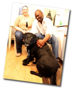 Andre, Amanda & Sean Connery (the dog) - photo courtesy of Amanda Maxwell