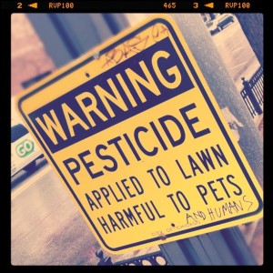 Warning Pesticides - by Chris Christian