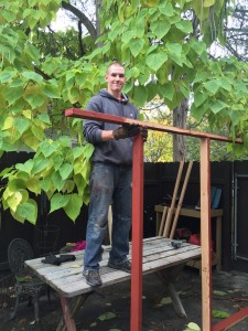 Teenage Chicken Run Building Assistant - Photo by Jen Pitino