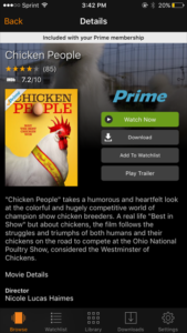 Amazon Prime - Chicken People Documentary